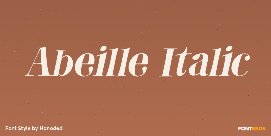 Abeille Italic Font Poster #1