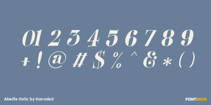 Abeille Italic Font Poster #4