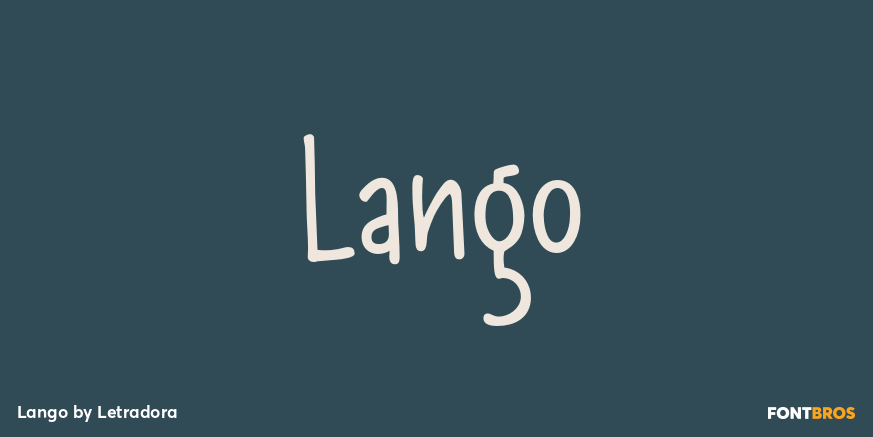 Lango Font Poster #1