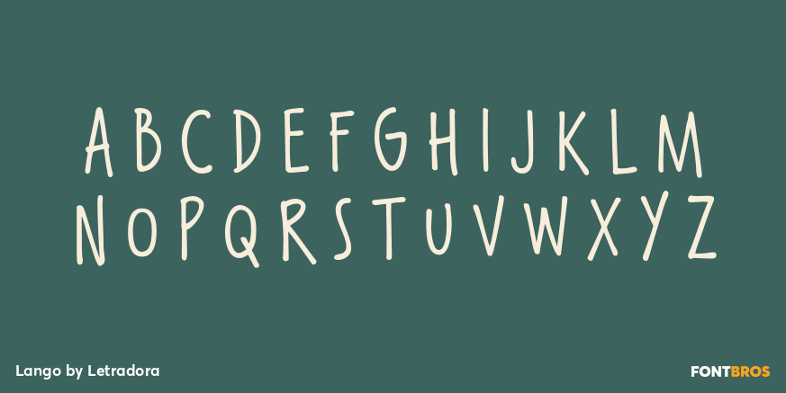 Lango Font Poster #2