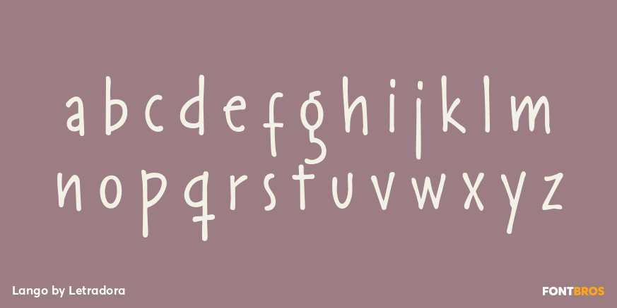 Lango Font Poster #3
