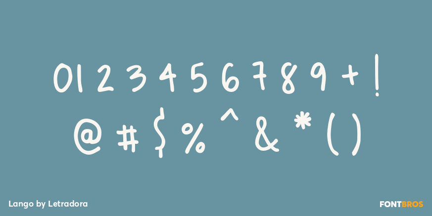 Lango Font Poster #4