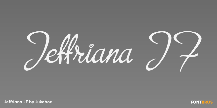 Jeffriana JF Font Poster