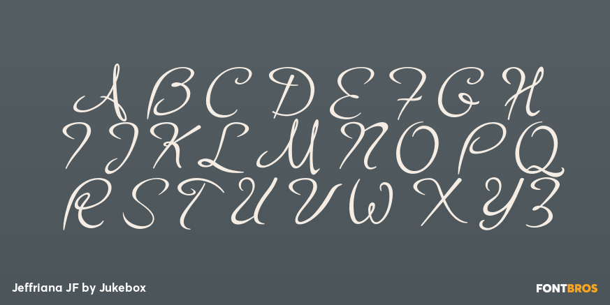 Jeffriana JF Font Poster #2