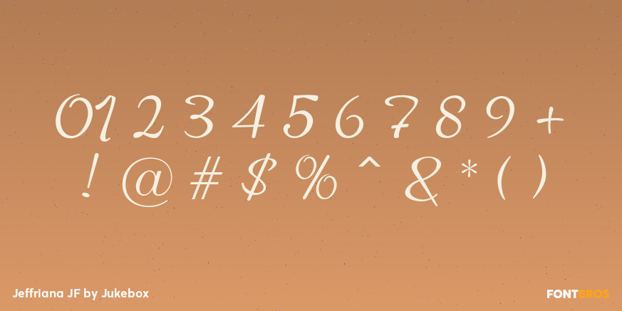 Jeffriana JF Font Poster #4