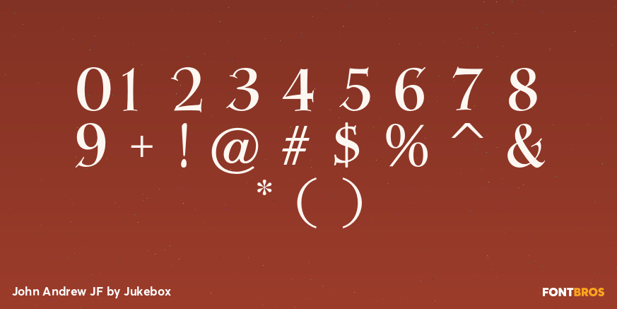 John Andrew JF Font Poster #1