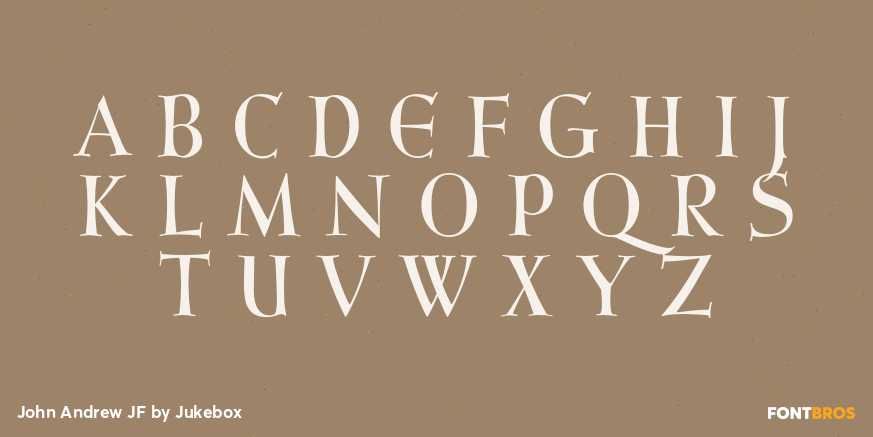 John Andrew JF Font Poster #2
