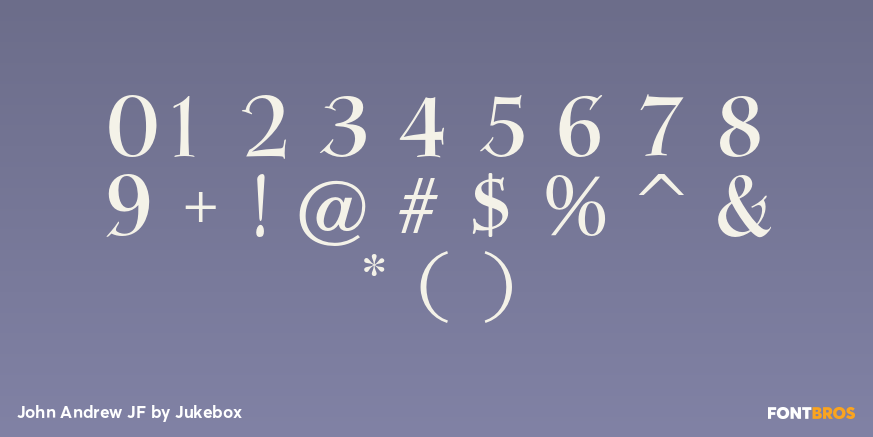 John Andrew JF Font Poster #4