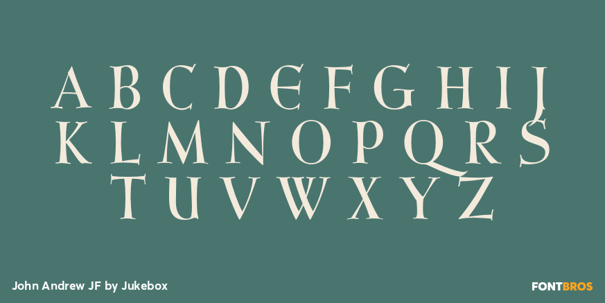 John Andrew JF Font Poster #1