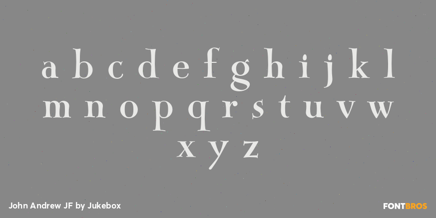 John Andrew JF Font Poster #1