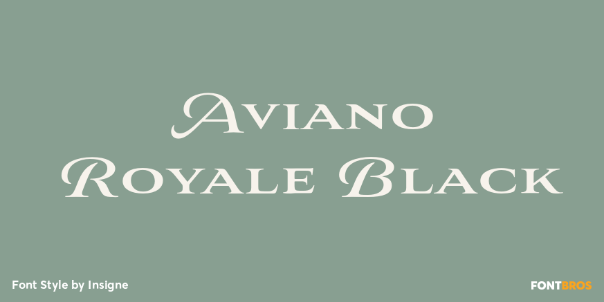Aviano Royale Black Poster