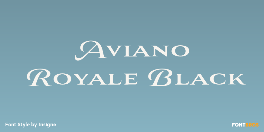 Aviano Royale Black Poster