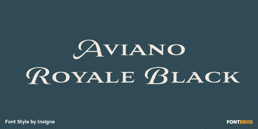 Aviano Royale Black Poster
