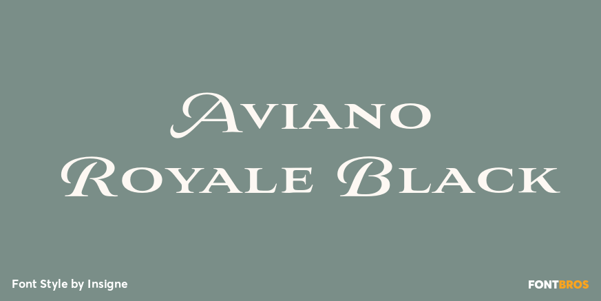 Aviano Royale Black Poster