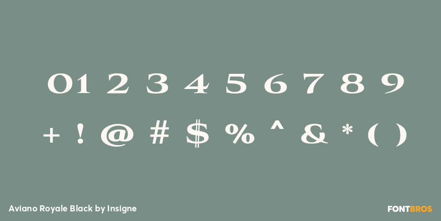 Aviano Royale Black Font Poster #1
