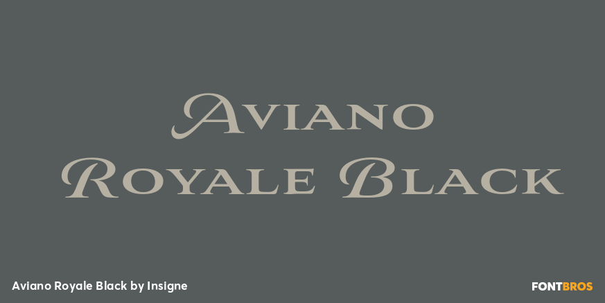 Aviano Royale Black Poster