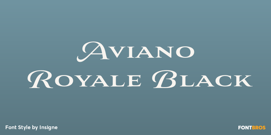 Aviano Royale Black Poster