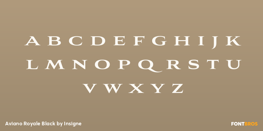 Aviano Royale Black Font Poster #3