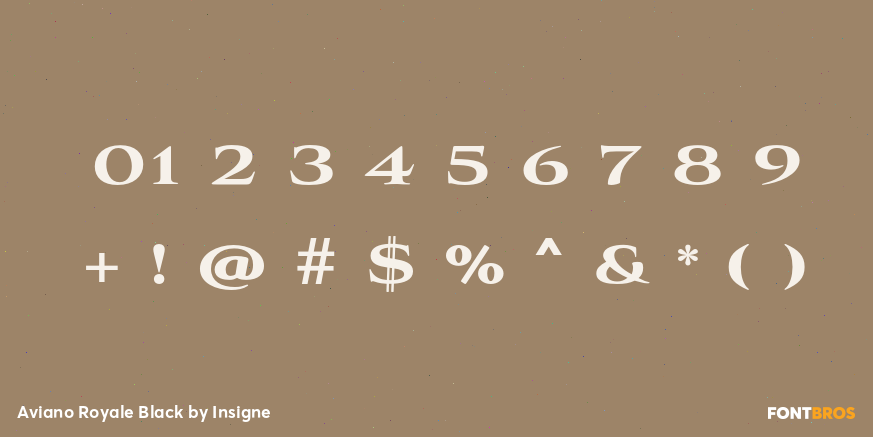 Aviano Royale Black Font Poster #4