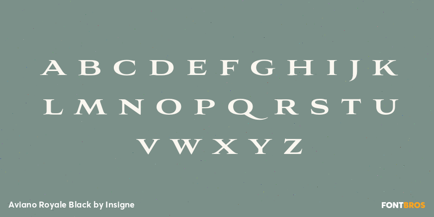 Aviano Royale Black Font Poster #1