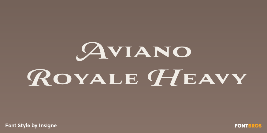 Aviano Royale Heavy Font Poster #1