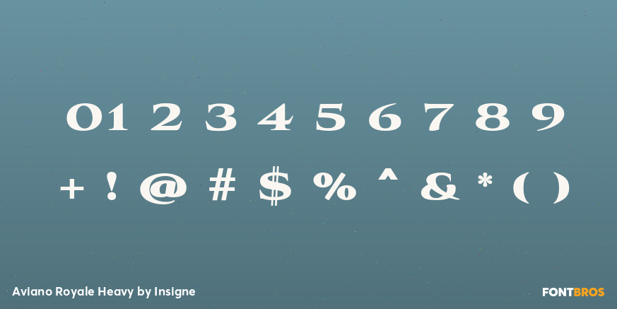 Aviano Royale Heavy Font Poster #1