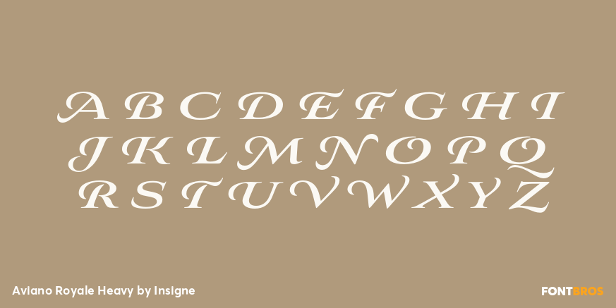 Aviano Royale Heavy Font Poster #1