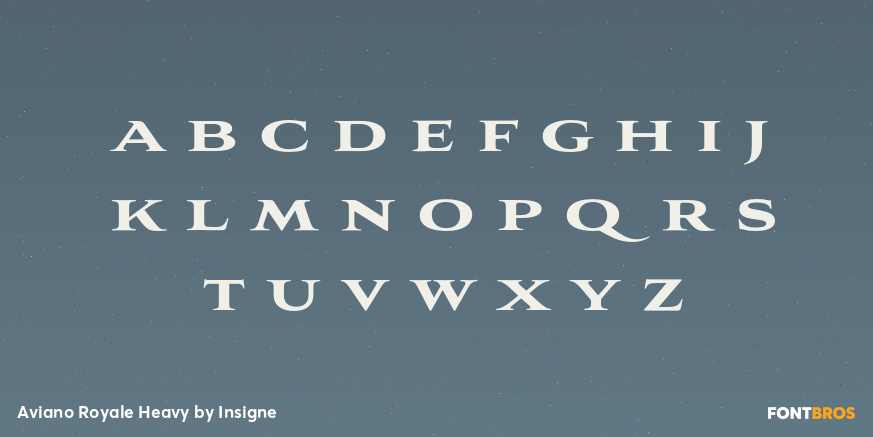 Aviano Royale Heavy Font Poster #1