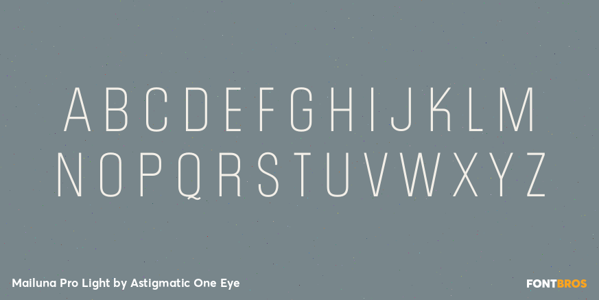 Mailuna Pro Light Font Poster #2