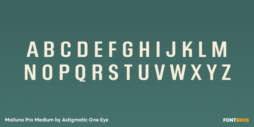 Mailuna Pro Medium Font Poster #1
