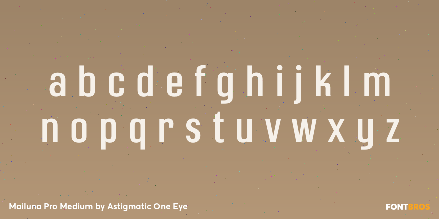 Mailuna Pro Medium Font Poster #1