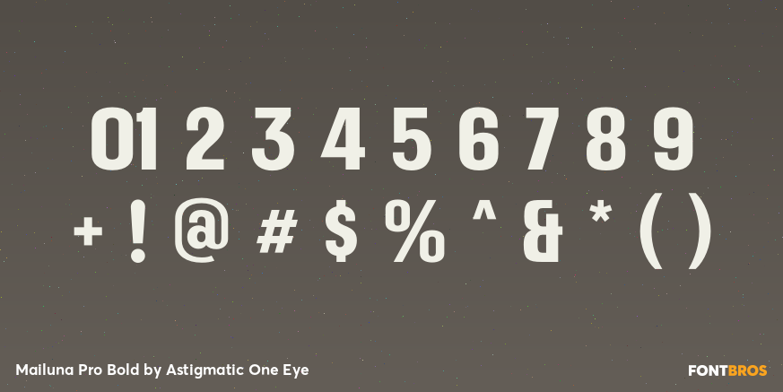 Mailuna Pro Bold Font Poster #4