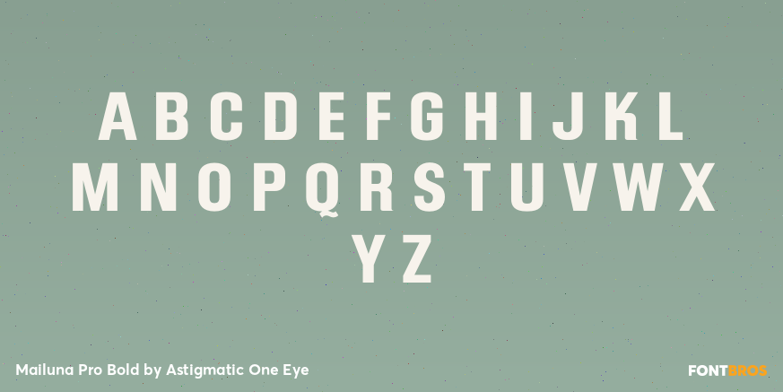 Mailuna Pro Bold Font Poster #1