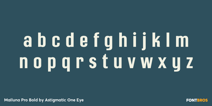Mailuna Pro Bold Font Poster #1