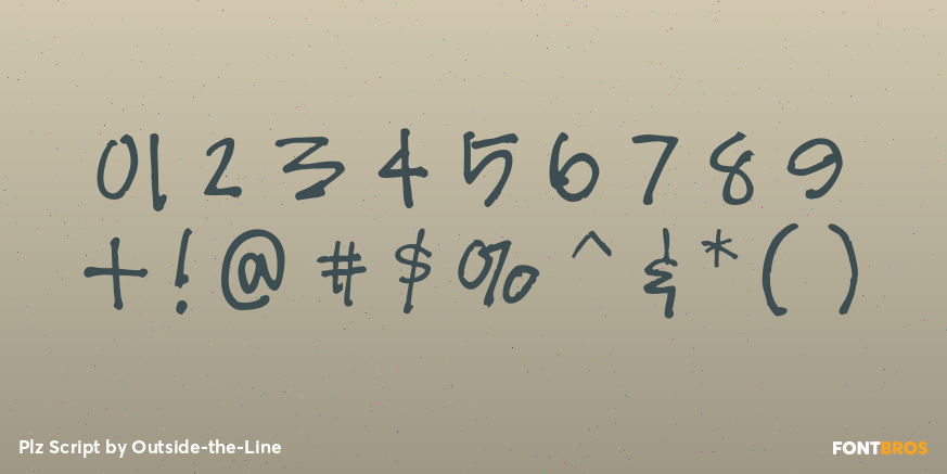 Plz Script Font Poster #4