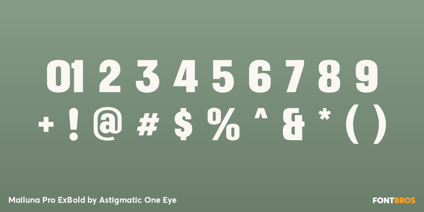 Mailuna Pro ExBold Font Poster #1