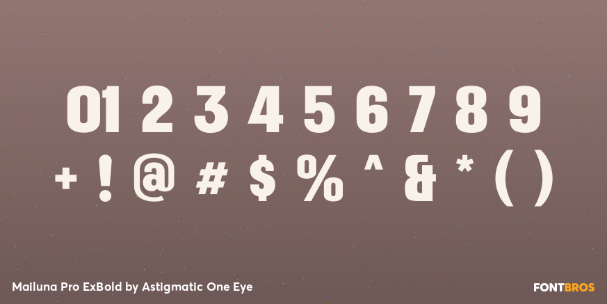 Mailuna Pro ExBold Font Poster #4