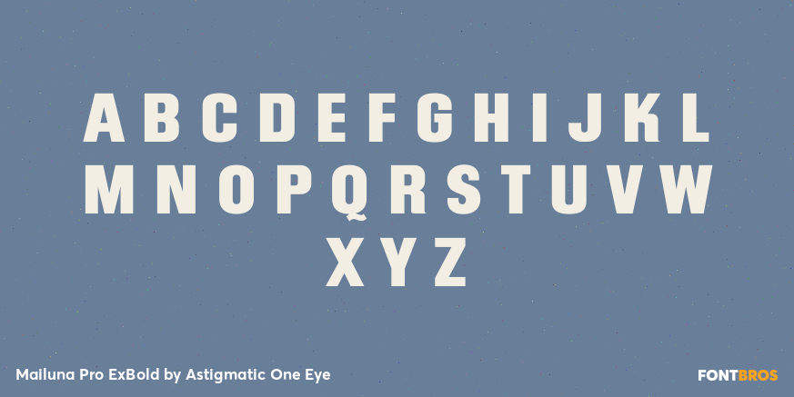 Mailuna Pro ExBold Font Poster #1