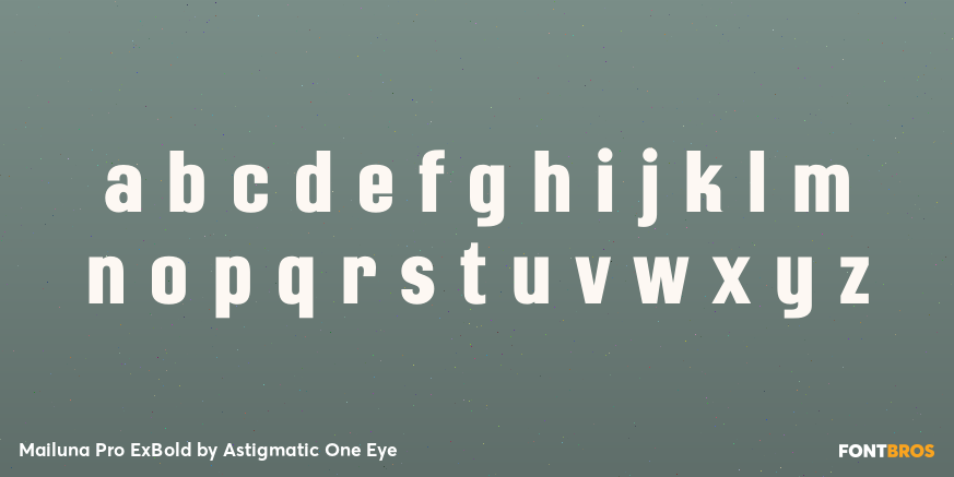 Mailuna Pro ExBold Font Poster #1
