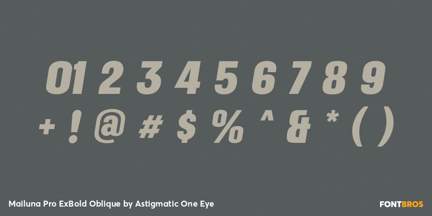 Mailuna Pro ExBold Oblique Font Poster #4