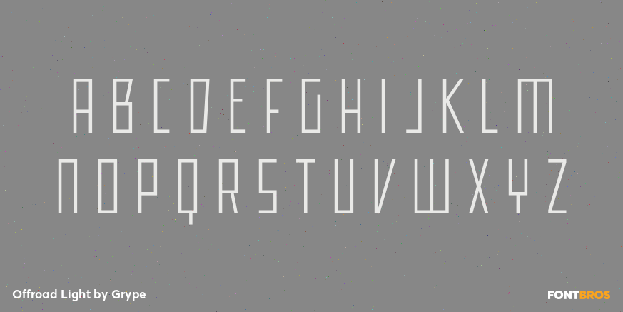 Offroad Light Font Poster #2