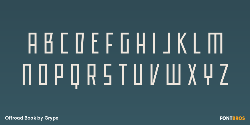 Offroad Book Font Poster #2