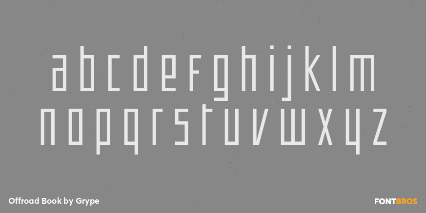 Offroad Book Font Poster #3