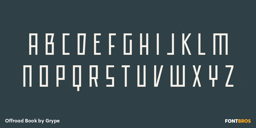 Offroad Book Font Poster #1