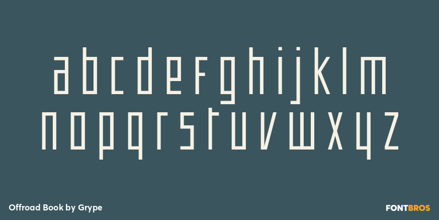 Offroad Book Font Poster #1