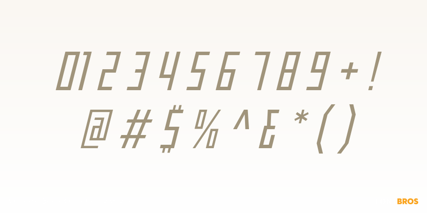 Offroad Book Oblique Font Poster #1