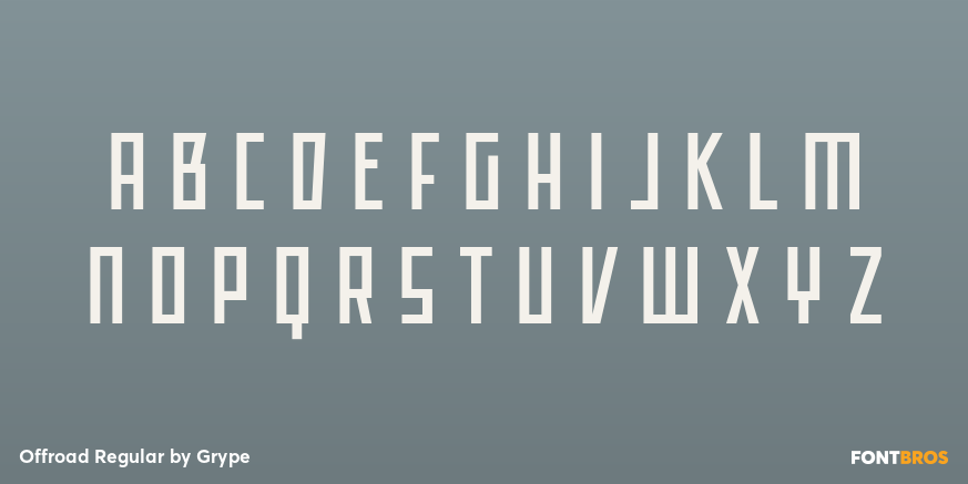 Offroad Regular Font Poster #2