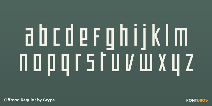 Offroad Regular Font Poster #3