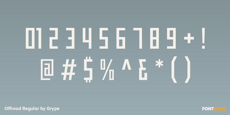 Offroad Regular Font Poster #4