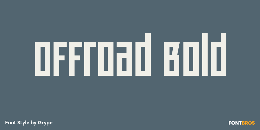Offroad Bold Font Poster #1